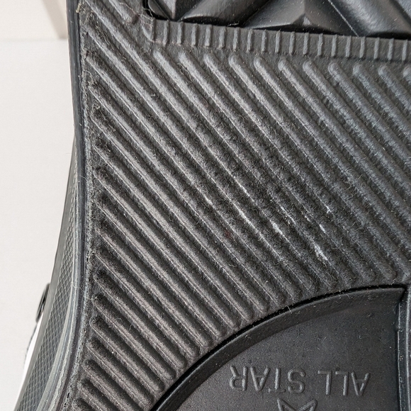 Converse Chuck Taylor All Star Hi Spellout Black White Unisex NEW M 5.5 W 7.5 - Picture 9 of 10